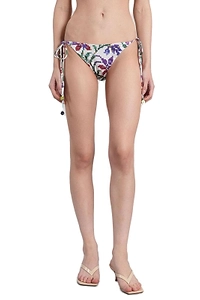 SiedrÉS Pixelated-Printed Tie Fastened Bikini Bottoms