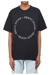 Silent Sound Circular-Logo Crewneck T-Shirt