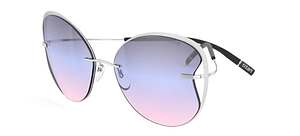 Silhouette Titan Accent Cat Eye Frame Sunglasses
