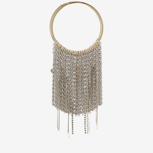 Silvia Gnecchi Chain Fringe Clutch Bag