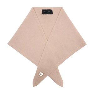Simone Rocha Embellished Cashmere Neckerchief Scarf