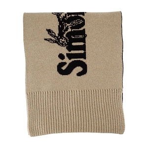 Simone Rocha Long Graphic Logo Knit Scarf