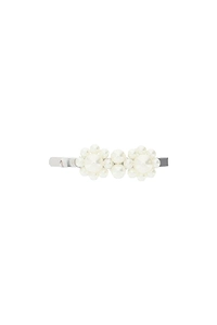 Logo Engraved Embellished Hair Clip