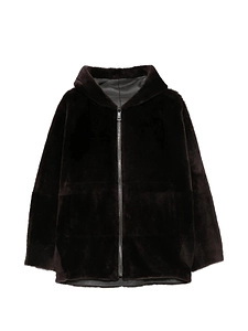 Simonetta Ravizza Hooded Zip-Up Coat