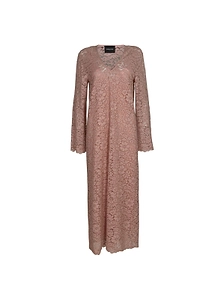 Simonetta Ravizza Floral Lace Long-Sleeve Dress