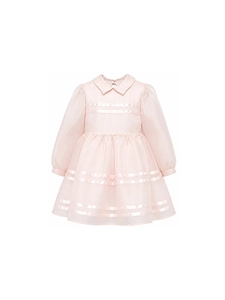 Simonetta Sheer Finish Tiered Dress