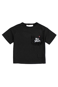 Simonetta Slogan-Embroidered Fresh Jersey T-Shirt