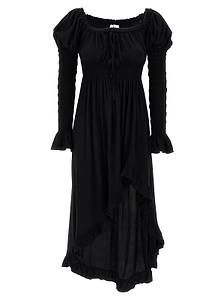 Juliette Shirred Asymmetric Dress