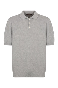 Slowear Short-Sleeved Knitted Polo Shirt