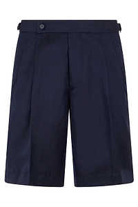 Slowear Pleated Knee-Length Shorts