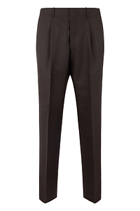 Pleated Straight-Leg Pants