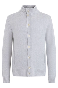 Slowear Stand-Collar Buttoned Cardigan