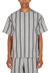 Snow Peak Dobby Striped Crewneck T-Shirt