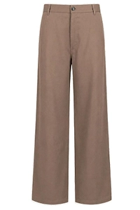 Logo Patch Straight-Leg Pants