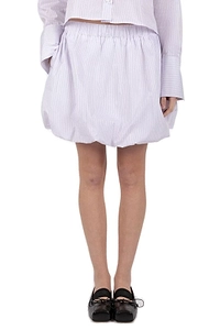 SociÉTé Anonyme Pinstriped Bubble Shape Skirt