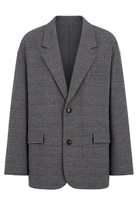SociÉTé Anonyme Single-Breasted Checked Blazer