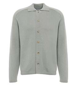 Soft Goat Buttoned Knit Shirt