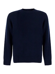 Soft Goat Ribbed Crew Neck Knitted Sweater