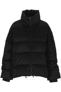 Soft Goat High Neck Padded Jacket