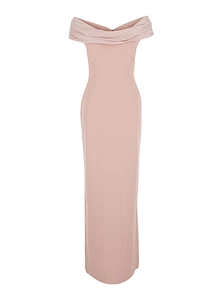 Solace London Adele Off-Shoulder Long Dress