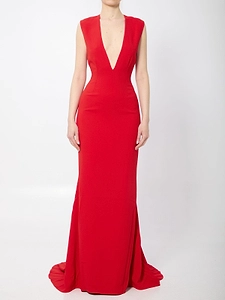 Althea Plunge Maxi Dress