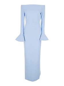 Solace London Anica Off-Shoulder Long Dress