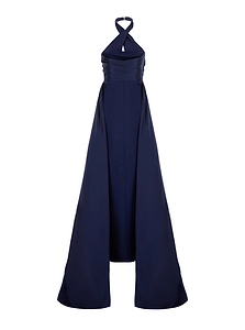 Solace London Cross-Neck Gown