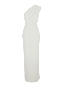 Gracie Draped One-Shoulder Dress