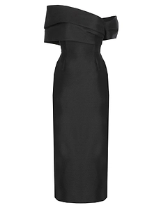 Solace London Off-Shoulder Midi Dress