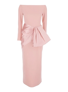 Solace London Rhianne Draped Midaxi Dress