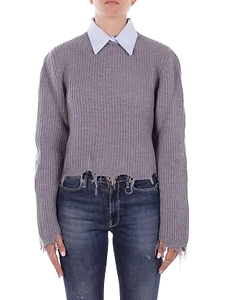 Solotre Distressed Knitted Jumper