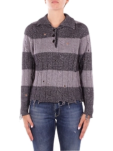 Solotre Knitted Striped Jumper
