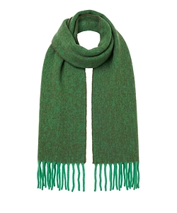 Solotre Logo Detailed Fringed Scarf