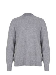 Solotre Ribbed Crew Neck Knitted Jumper
