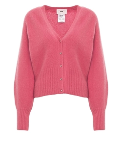 Solotre V-Neck Buttoned Knitted Cardigan