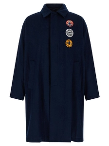 Song For The Mute Coach Patch Detail Coat