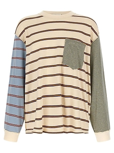 Song For The Mute Asymmetric Rugby Stripe T-Shirt