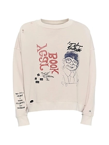 Song For The Mute Graphic Printed Crewneck Sweatshirt