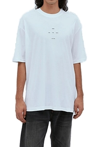 Song For The Mute Oversized Logo Printed Crewneck T-Shirt