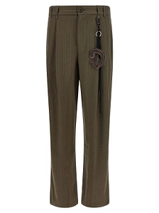 Song For The Mute Pinstripe Wide-Leg Pants