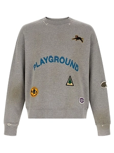 Song For The Mute Playground Distressed Sweatshirt