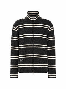 Song For The Mute Striped Zip-Up Cardigan