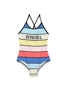 Sonia Rykiel Enfant Striped One-Piece Beachwear