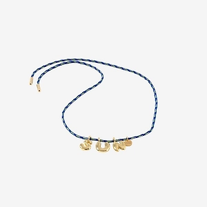 Sorbet Island Bubble Letter Pendant Necklace