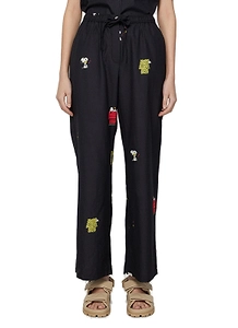 Soulland X Peanuts Roberta Embroidered Drawstring Pants