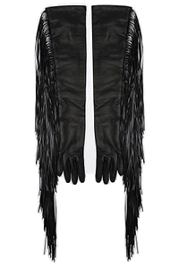 Sportmax Angel Fringed Long Gloves