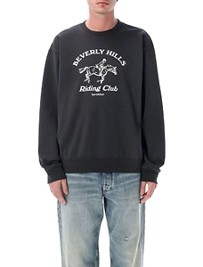 Sporty & Rich Horse Printed Crewneck Sweatshirt