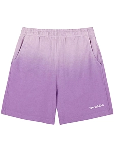 Sporty & Rich Logo Embroidered Gym Shorts