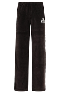 Sporty & Rich Logo Embroidered Velvet Sweatpants