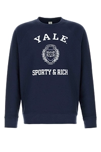 Sporty & Rich Yale Printed Crewneck Sweatshirt